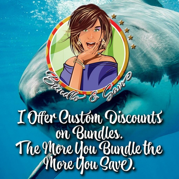 Original SquishMallows Sharon the Shark with Ear Muffs - Picture 7 of 7